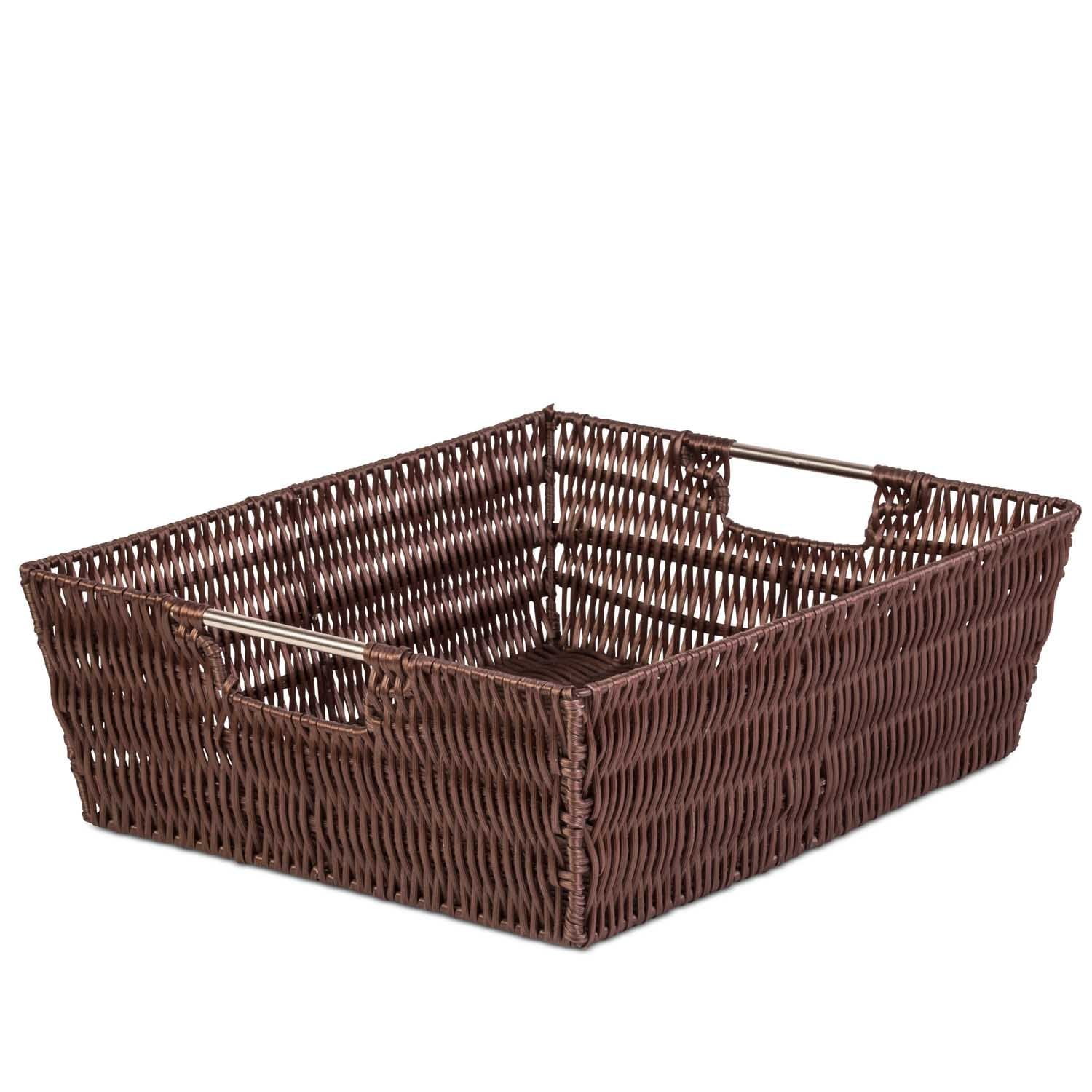 flat storage baskets