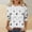 White women loose fit sunflower top a1, variant on Yrmaups Women Loose Fit 3/4 Sleeve Sunflower Pullover Tops, Casual Round Neck Tee, Soft Breathable Basic Blouse for Fall Daily Office Wear, Yellow L
