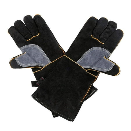 

Split Leather Fireproof Heat Resistant Gloves For Welding Cooking Welder Protective Gloves For Welding Versatile Daily Use