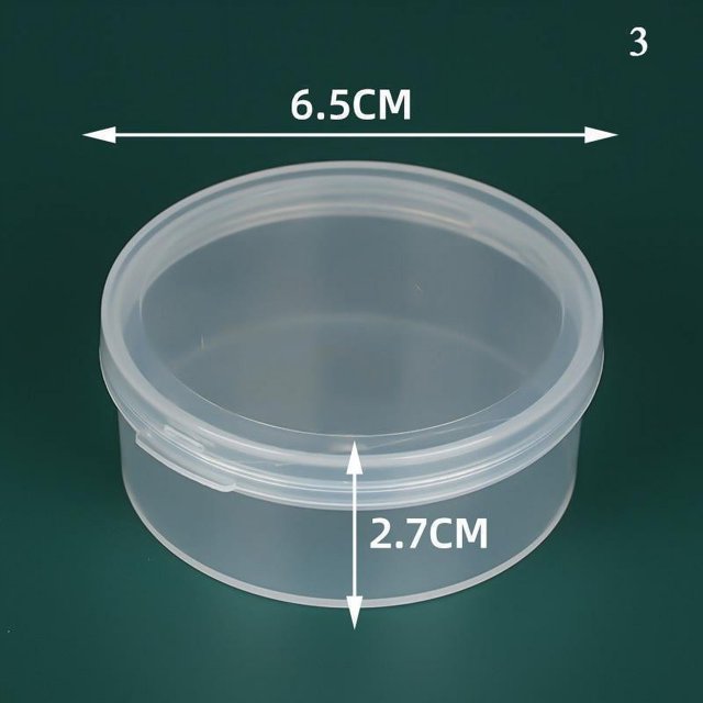 Mini caja de plástico, caja Rectangular, caja translúcida, caja de embalaje, caja de almacenamiento a prueba de polvo, contenedor de caja de almacenamiento de joyería sólido fuerte