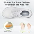 thumbnail image 2 of Men's Orthopedic Diabetic Wide Walking Shoes: Comfortable Arch Support Plantar Fasciitis Sports Running Sneakers, Casual Swollen Bunion Work Tennis Shoes for Foot and Heel Pain Relief, 2 of 8