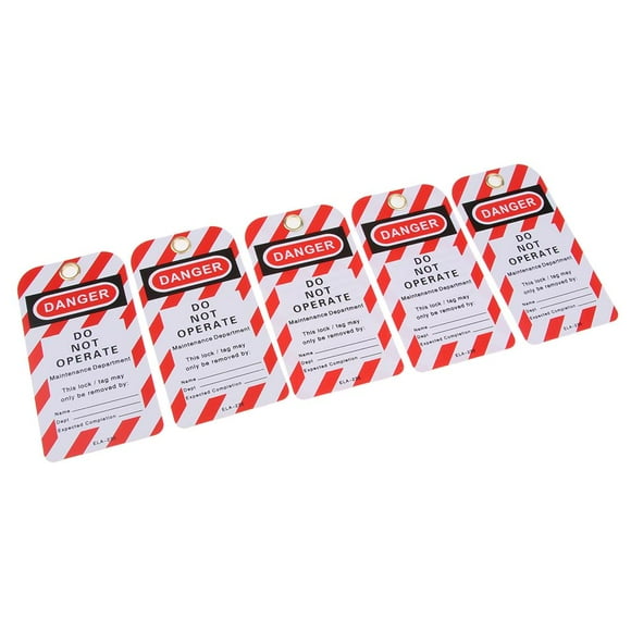 5PCS Llave De Seguridad Bloqueo Etiquetado Etiqueta Nombre De Seguridad Marcado Etiqueta De Tarjeta De Observación B Sunnimix Etiquetas de bloqueo y etiquetado