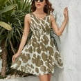 thumbnail image 3 of Cheetah Leopard Dress Fashion Beach Long Dresses Female Party Printed Sundress, 3 of 7