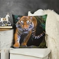 thumbnail image 2 of SHANXI  Fierce Tiger Pillowcases Striped Skin Forest Wild Animal Art Print Pillow Case Decorative Throw Pillow Cover for Home Sofa Office 20x20in, 2 of 5