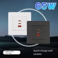 thumbnail image 5 of Cargador de Pared PD3.0 de Carga Rápida de 65 W con de Corriente GaN, 3 Puertos USB Tipo C, Protección Sobrecalentamiento B, 5 of 5