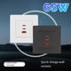 thumbnail image 5 of Cargador de Pared PD3.0 de Carga Rápida de 65 W con de Corriente GaN, 3 Puertos USB Tipo C, Protección Sobrecalentamiento B, 5 of 5