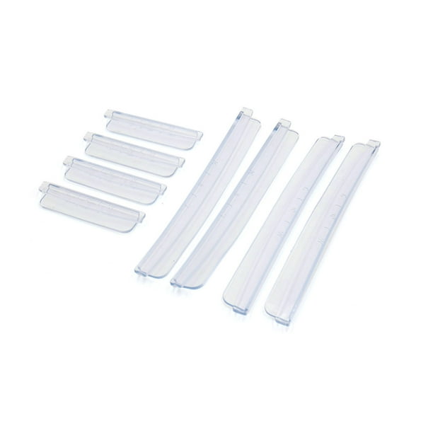 8pcs Tiras Protectoras Hoja Transparente Pegatinas de Goma para Borde de la Puerta de Coche