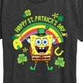 thumbnail image 3 of SpongeBob SquarePants - Spongebob Happy St Patricks Day - Women's Short Sleeve Graphic T-Shirt, 3 of 6