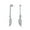 Silver-A, variant on Womens Style Dream Catcher Feather Leaf Dangle Earrings .925 Sterling Silver