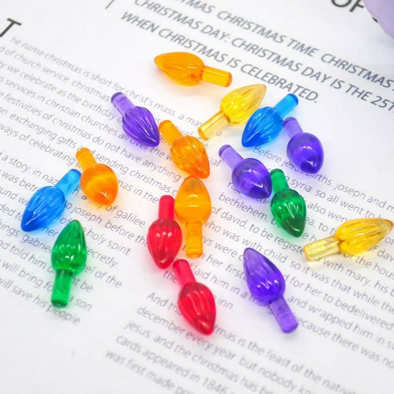 Ceramic Christmas tree plastic light up twist/bulbs medium