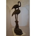 thumbnail image 5 of Nifao Pair of Flamingos Bronze Statue Fountain – Garden Outdoor Decor Sculpture, 33"L x 22"W x 60"H, 5 of 10