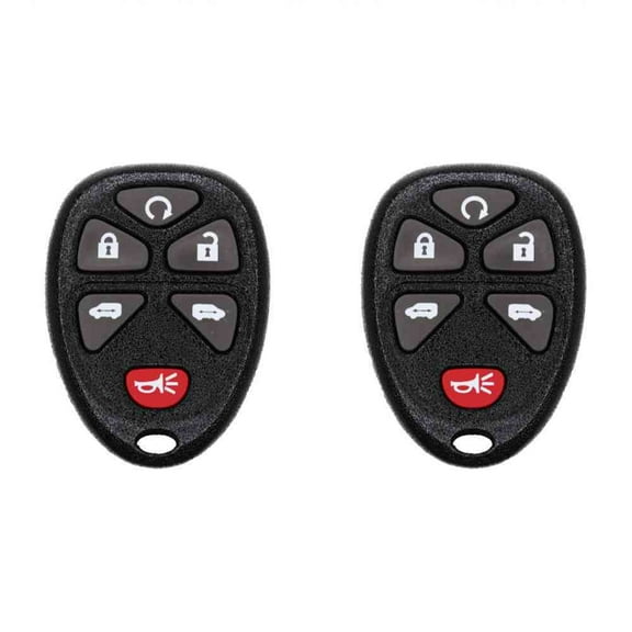 Car Key Fob Keyless Entry Remote for Buick Terraza 2007 FCC KOBGT04A Part Number 15114376 Pack of 2