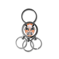 thumbnail image 1 of Ópera de Pekín Facial Mask Colorful No data Llavero de metal de acero inoxidable Llavero Anillo de cadena Llavero, 1 of 3