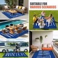 thumbnail image 3 of Winter Navy Blue Outdoor Rug 5x8 Ft, Non Slip Washable Area Rug, Christmas Xmas Modern Minimalist Words Art Patio Rugs Carpet Runner, Large Floor Mat for Indoor/Outdoor Deck Porch Camping, 3 of 8
