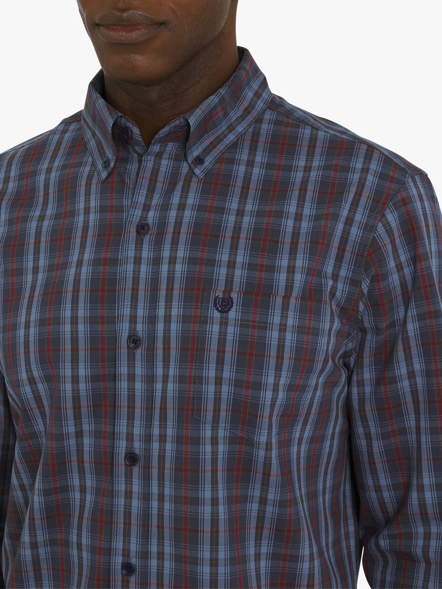 Chaps Men's & Big Men's Long Sleeve CVC Easy Care Woven Shirt, Sizes S-3XL