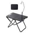 thumbnail image 1 of Mesa de camping plegable, mesa de playa práctica con soporte para luz, de picnic para cocinar con bolsa de transporte para montañismo y jardín., 1 of 8