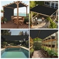 thumbnail image 6 of 90% Shade Fabric Sun Shade Cloth with Grommets GN08 for Pergola Replacement Shade Cover Canopy - Commercial Grade 185 GSM - Cable Zip Ties Included (We Customized), 6 of 6