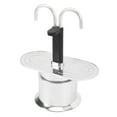 thumbnail image 1 of Double Head Coffee Pot 100ml Aluminum Alloy DIY Dual Tube Stovetop Coffee Maker For Home Cafe, Great For Carrying And Storage, Practical To Use, 1 of 7