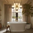 thumbnail image 2 of Rennnsan 4-Tiered Modern Glam 19-Light Sputnik Cluster Frosted Glass Globe Bubble Chandelier Gold, 2 of 5