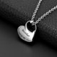 thumbnail image 2 of Collar de urna de cremación para cenizas, joyería de urna, Forever in My Heart tallado de acero inoxidable, recuerdo impermeable, 2 of 5
