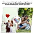 thumbnail image 3 of ETHZZLE 50Pcs Origami Wedding Cranes Glittering Hanging Decor for Romantic Events and Photo Backdrop, 3 of 6