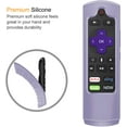 thumbnail image 5 of Fintie Remote Silicone Case for Roku Voice, Roku Express 4K+ 2021, Ultra LT Enhanced Voice, Express 3930, Premiere+ 3921, Streaming Stick+ Remote, Honey Comb Anti Slip Shockproof Cover, Lilac Purple, 5 of 7