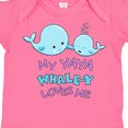 thumbnail image 4 of Inktastic My Yaya Whale-y Loves Me Boys or Girls Baby Bodysuit, 4 of 5