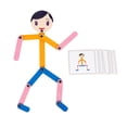 thumbnail image 2 of Rompecabezas de Madera Montessori Human para Juguetes Educativos para , Sunnimix juego de rompecabezas, 2 of 8