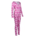 thumbnail image 3 of Hirigin Womens One Piece Sleepwear Cartoons Print Pajamas Jumpsuit Rompers, 3 of 4