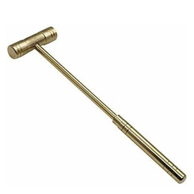 Scienceny Martillo pequeño dorado, agarre cómodo, construcción sólida para trabajos de precisión, Mini martillo duradero Kits y herramientas de reparación de relojes