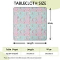 thumbnail image 2 of Pastel Princess Pattern Square Fitted Tablecloth with Elastic Edge,Square Table Cover,Washable Elastic Table Cover for Home Kitchen Party Decor 34"x34", 2 of 6