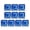 Blue transparent, variant on 10PCS Translucent Gaming Keycaps Set For Switches Mechancial Keyboards Compatible Transparently Designing