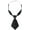 Black, variant on Women's Pre-tied Short Ties Solid Color Small Tie for Uniform School