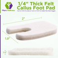 thumbnail image 4 of U Shaped Felt Callus Pads - Adhesive Foot Pads That Protect Calluses from Rubbing On Shoes - 3/16" - 100 Pack, 4 of 8