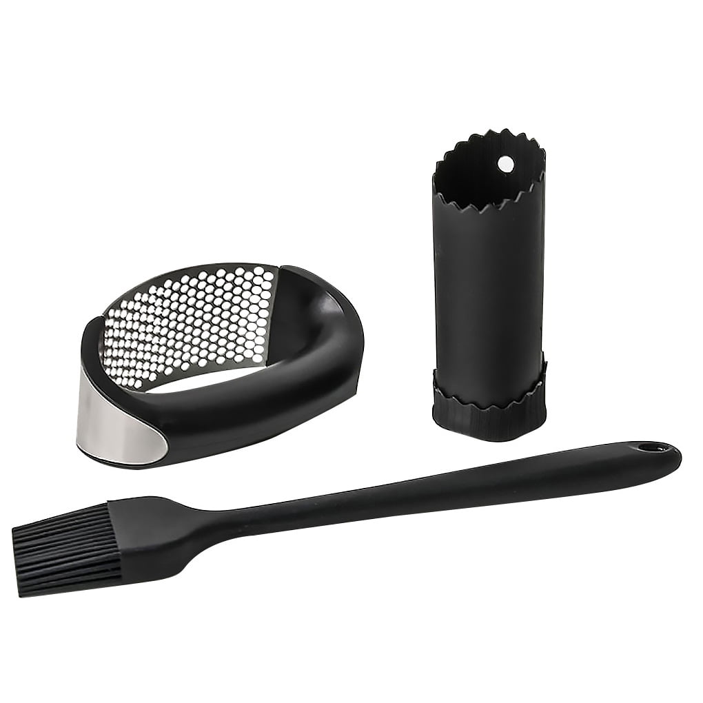 1 set of 3piece manual silica gel garlic peeling machine stainless steel garlic pressing