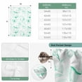thumbnail image 6 of Green Flower Balloon Curtains 63 Inch Length for Living Room/Bedroom, Watercolor Floral Botanical Line Drawing Print Rod Pocket Privacy Door Curtains Decorative Tie Up Shade for Window 52"x63", 6 of 8