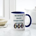thumbnail image 4 of CafePress - Monkeys Make Everything Better - 11 oz Ceramic Mug - Novelty Coffee Tea Cup, 4 of 4