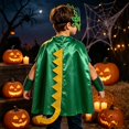 thumbnail image 2 of BOOMNY Halloween Kids Boys Girls Dinosaur Dress Up Funny Hallowmas Party Outfits Sets Playful Stage Performance Clothes Set, 2 of 9