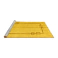 thumbnail image 2 of Ahgly Company Machine Washable Indoor Rectangle Solid Yellow Modern Area Rugs, 2' x 4', 2 of 4