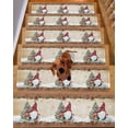 thumbnail image 2 of Red Christmas Stair Treads for Wooden Steps Indoor Runner Rug Carpet, Gnomes Xmas Tree Snowflake Gifts Winter 4 Pieces Peel and Stick Staircase Step Treads Covers Washable Throw Door Mats, 30"x8", 2 of 7