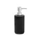 thumbnail image 1 of Dispensador de jabón de cerámica con borde plateado for baño y cocina, ideal for lociones, aceites esenciales y jabones líquidos., 1 of 4