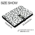thumbnail image 3 of Premium Faux Leather Notebook - Refillable, Multi-Functional Organizer, 23.3x17cm, All-Season Use，Leopard Print Pattern, 3 of 6