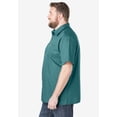 thumbnail image 3 of KingSize Men's Big & Tall Solid Wrinkle-Resistant Short Sleeve Button Down, 3 of 6