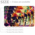 thumbnail image 2 of Colorful Halloween Skull Mushroom Spider Web Small Area Rug, Non-Slip Door Mat Indoor Floor Mat, Washable Kitchen Rug Entrance DMat for Bedroom Living Room, 2 of 7