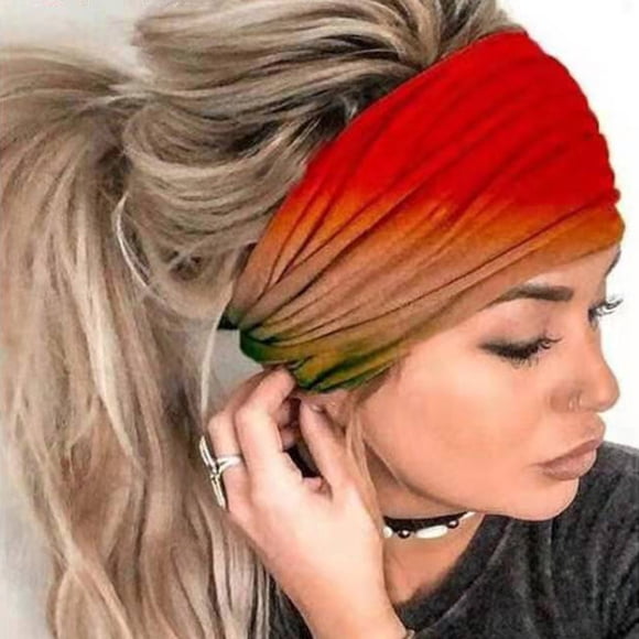 Heardband Women Print Headband Elastic Head Wrap Hair Band Bandana Headband Heardband