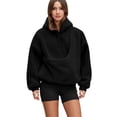 thumbnail image 2 of Cat Hoodie with Pouch Kangaroo Pouch Hoodie for Dogs Cats Pet Long Sleeve Hooded Pullover Animal Holder Sweatshirt Black L, 2 of 3