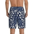 thumbnail image 3 of Kdxio Plant Print Mens Sleep Shorts Bottoms Soft Comfy Pajama Wear Pants with Drawstring Pockets, 3 of 7