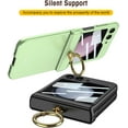 thumbnail image 3 of case for Z Flip 5 Case with Ring - Hinge Protection, Galaxy Z Flip 5 Case Built-in Screen Protector - Magnetic Hinge Protective Phone Case for Galaxy Z Flip 5, Matcha Green, 3 of 14
