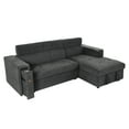 Churanty Pull Out Couch Bed with Storage and Cup Holder Sectional