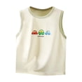 thumbnail image 2 of Bixock Toddler Boys Girls Tank Tops Kids Crew Neck Graphic Tee Sleeveless Shirts Loungewear Tops for Boys Summer Clothes 1-7 Years, 2 of 6
